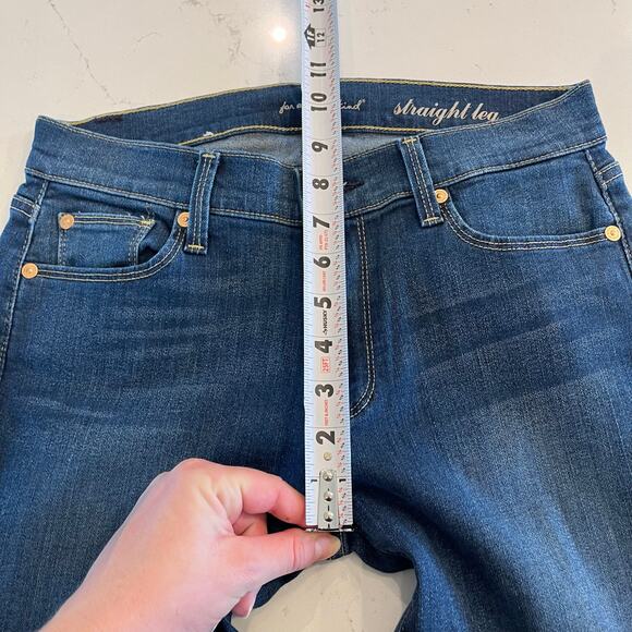 7 for all mankind Straight Leg Jeans Size 28 - Picture 8 of 10